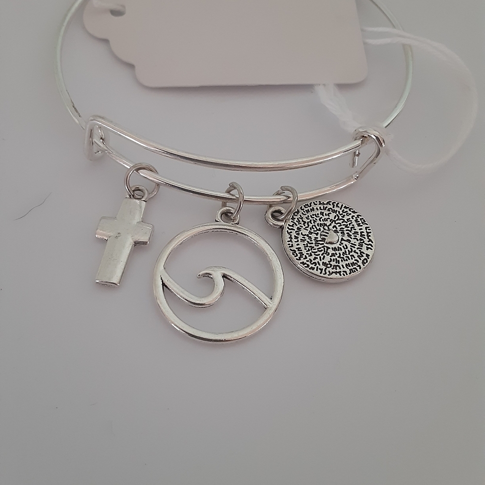 Adjustable bangle bracelet - Picture 2 of 2